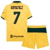 Camisola + Calções AC Milan Gimenez 7 Criança Equipamento 3ª 2025-26